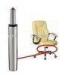 360 Degree Children chair gas spring lifts 140MM up and down without noise