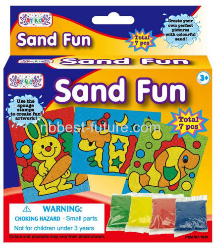 DIY sand crafts toy for children