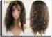 Long Brown Curly Brazilian Human Hair Full Lace Wigs for Thin Hair 120g - 200g