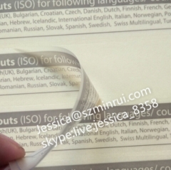 Custom Full Color Logo Printed Clear Plastic Vinyl Adhesive Film Stickers Water Proof Clear Vinyl Circle Stickers