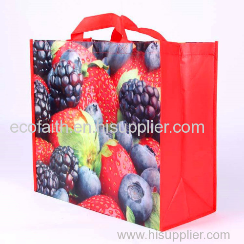 laminated non woven bag with fruit printing