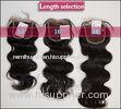 Chinese Human Lace Top Closure Weave / 20 Inch Curly Human Hair Wigs
