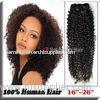 Kinky Curly Indian Remy Hair Extensions Tangle-Free 14 Inch Black