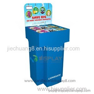 POP Up Printed Cardboard Book Display Stand