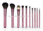 10 Piece Flat Top Professional Makeup Brush Set / Private Label Makeup Brushes