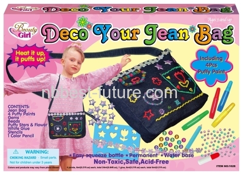 Decoration your own jean bag set