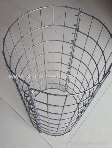 Hot-dipped Galvanizing Round Style Welded Gabion Box