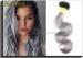 UnprocessedBrazilian Virgin Hair Body Wave Grey Remy Human Hair Weave Full Ends