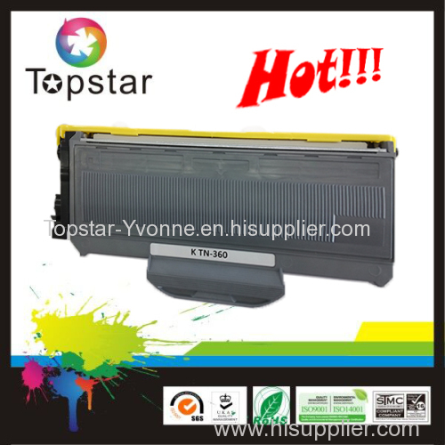 compatible toner cartridge TN360 for Brother HL2140/2150N/2170W/DCP-7030/7040/MFC-7320/7440N/7840W/7340/7450/7840N