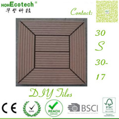 Low maintenance wpc flooring anti-peeling no warp snap-together diy tiles