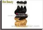 Custom Ombre 100 Human Hair Extensions Body Wave Style Tangle Free