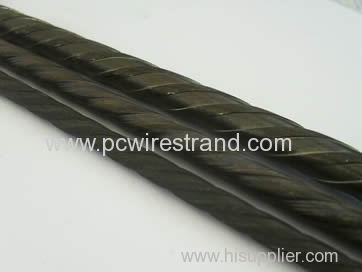 Spiral ribbed PC wire