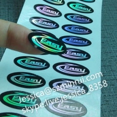 Custom Round Warranty Void Security Hologram Sticker Labels Tamper Proof Holographic Laser Sticker