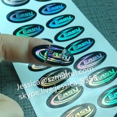 Manufacturer Destructible Paper Tamper Evident Hologram Security Sticker Custom Anti-fake Holographic Security Stickers