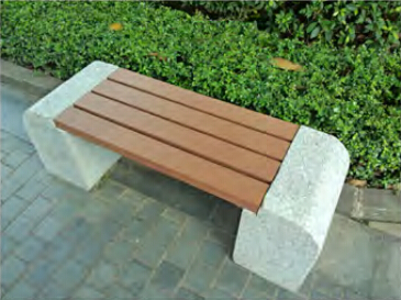 factory price cheap park bench timber composite garden bench