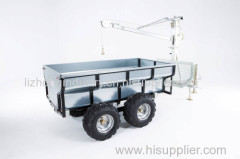 Chine Best 360 degree revolved boom 1.5T load capacity log trailer