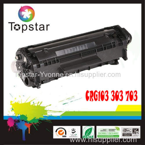 Hot laser toner compatible toner cartridge CRG103 303 703 for Canon printer LBP2900 3000 in zhuhai