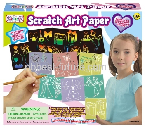 Creative art scratch for kids