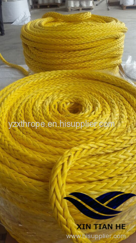 high quality 12 strand UHMWPE rope/haswer/mooring rope 6-96mm