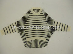 Women's Batwing Striped Mohair Sweaters