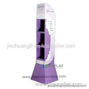 Supermarket Promotional Cardboard POP Display Stand For Cosmetics