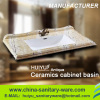 Hot Sale Bathroom Ceramic Hand Wash Basin Price Bathroom Cabinet Basin