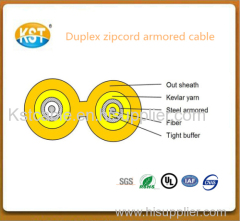 Communication cable cable wire/duplex zipcord Armored Indoor optical CableGJFJV