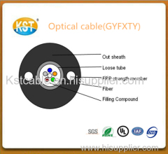 Optical fiber cable/2-12 cores Non-metal Central Loose Tube Outdoor Cable(GYFXTY)
