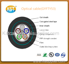 Communication cable/24-72 cores Stranded Non-metallic Armored and Double Sheath Cable(GYFTY53)