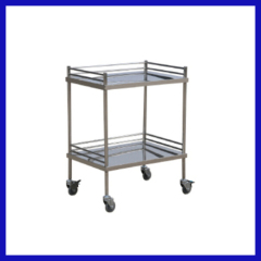 Stainless steel treatment trolley used in hospital