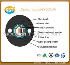 Unitube Ribbon cable/24-144 cores Central Loose Tube Ribbon Fiber Outdoor Cable GYDXTW