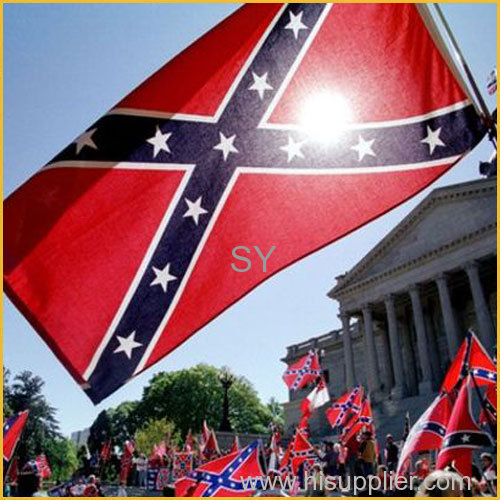 Promotion standrad national flag and confederate flag