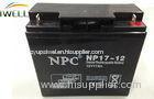 12 Volt 17Ah Deep Cycle Sealed Battery for Emergency Equipment