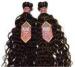 100 Percent Indian Female Long Non Remy Deep Wave Human Hair Weave Brown