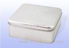 Christmas Holiday Plain Square Tin Box For Candy Chocolate / Cookie