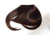 Tangle Free Straight Layered Brown 100% Remy Hair Fringe Wig