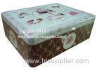 Metal Square Tin Box For Cup Cake Biscuit Storage