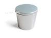 Plain Small Metal Oval Tin Box Chocolate Candy Storage With PVC Window