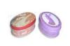 Christmas Soap Cosmetic Packaging Oval Tin Box With Printing And Embossing