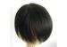 100% Chinese Human hair Lace Top Closure Toupee 8 Inch Short Black Straight