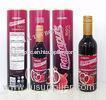 375ml Cmyk Round Wine Tin Box Spirit bottle Packaging For Holiday