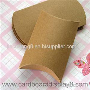 Custom Printed Kraft Paper Pillow Box for Gifts