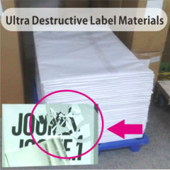 Unable Copy White Detructible Paper Material Matte White Self UDV(Ultra Destructibve Vinyl)