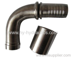 Stainless steel hydraulic hose fittings 90 deg Elbow