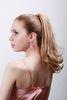 Custom Blond Hair Human Pony Tail Wigs and Extension for Ladies