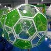 Sea Game Soccer Inflatable Walk On Water Ball 1.0mm PVC White / Green