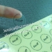 Custom Transparent Self Adhesive Labels With Company Logo Black Printing Round Transparent Clear Adhesive Labels