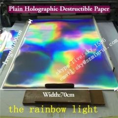 3D Hologram Patterns Destructible Paper Custom Tamper Evident Labels