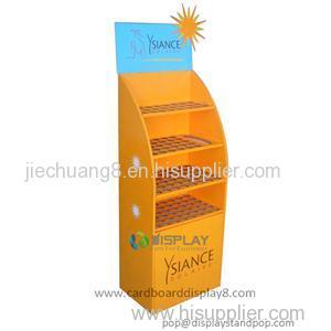 Four Shelves Free Standing POS Display Stands For Cosmetics