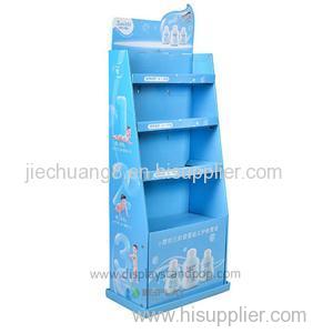 Supermarket Promotional Custom Corrugated Cardboard Floor Product Display